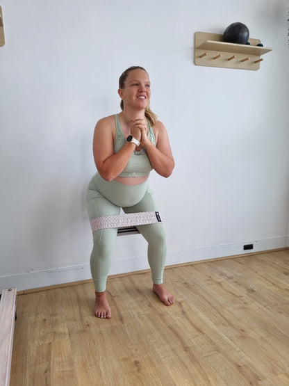 Sage Blossom Maternity Leggings